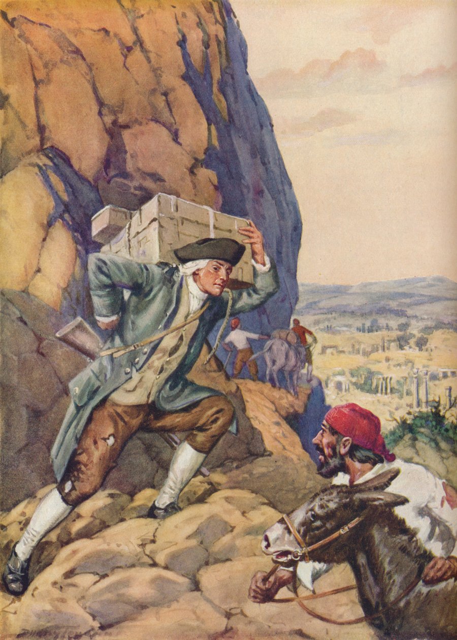 James Bruce ajuda seu seguidor, c1925 de Charles Dudley Tennant