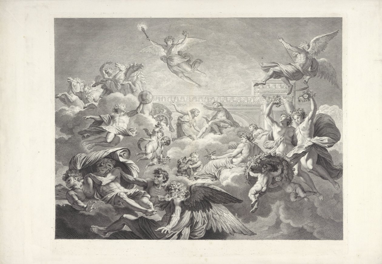 Phaëton em Apollo
As pinturas de Charles le Brun e Eustache Le Sueur na casa do Presidente Lambert (título da série) de Charles Dupuis