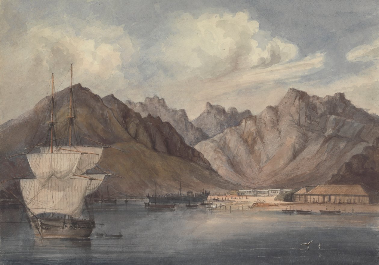 Um porto mediterrânico (ou Aden?) de Charles Dyce