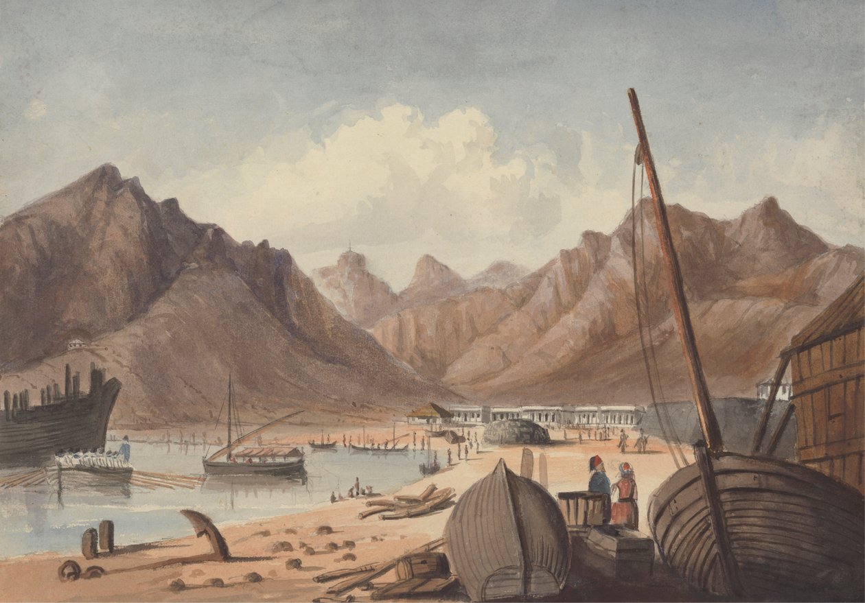 Porto mediterrânico (ou Aden?) de Charles Dyce
