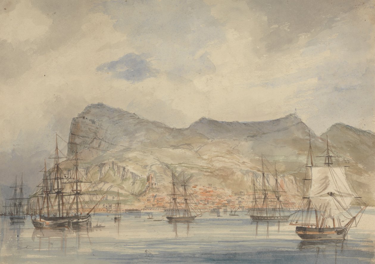 Vista de Gibraltar de Charles Dyce