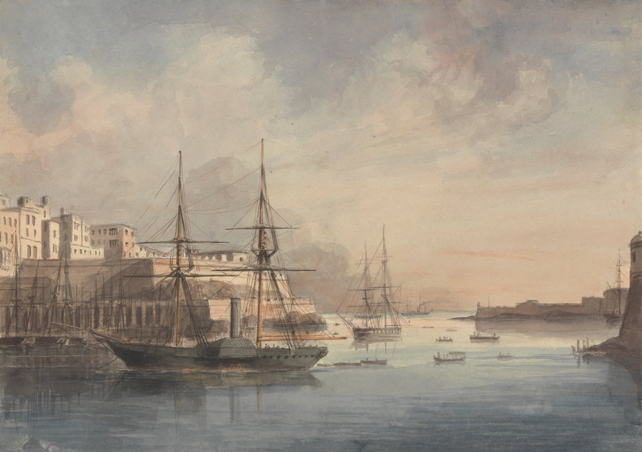 Vista de Malta de Charles Dyce