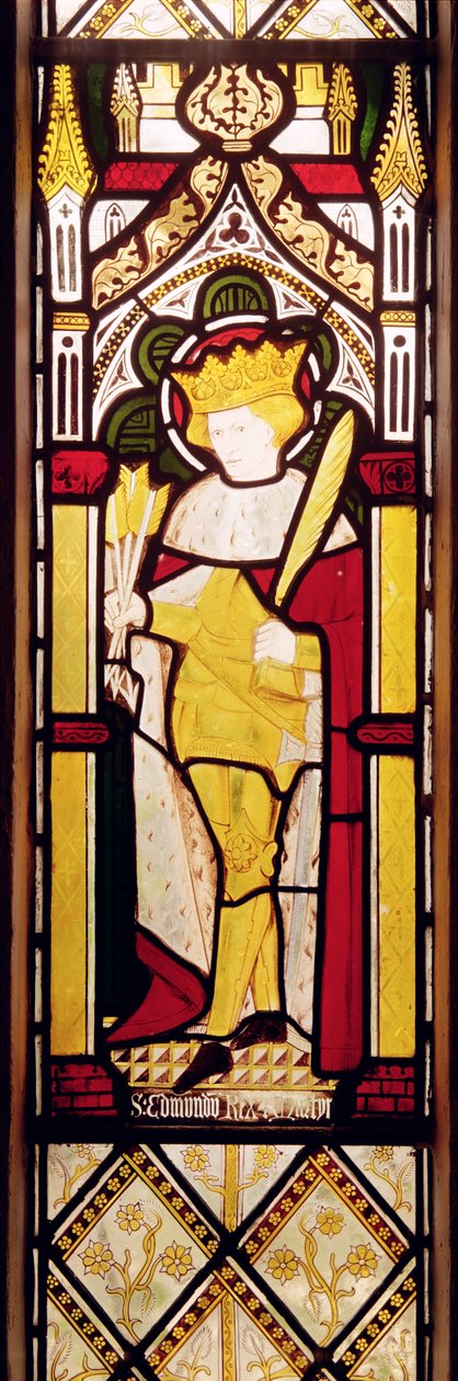 St.Edmund King and Martyr, Janela de Vidro Manchado de Charles E. Kempe