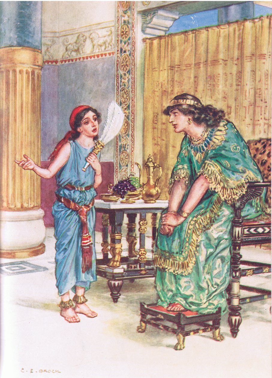 Ilustração de Através da Bíblia, publicada em 1928 de Charles Edmund Brock