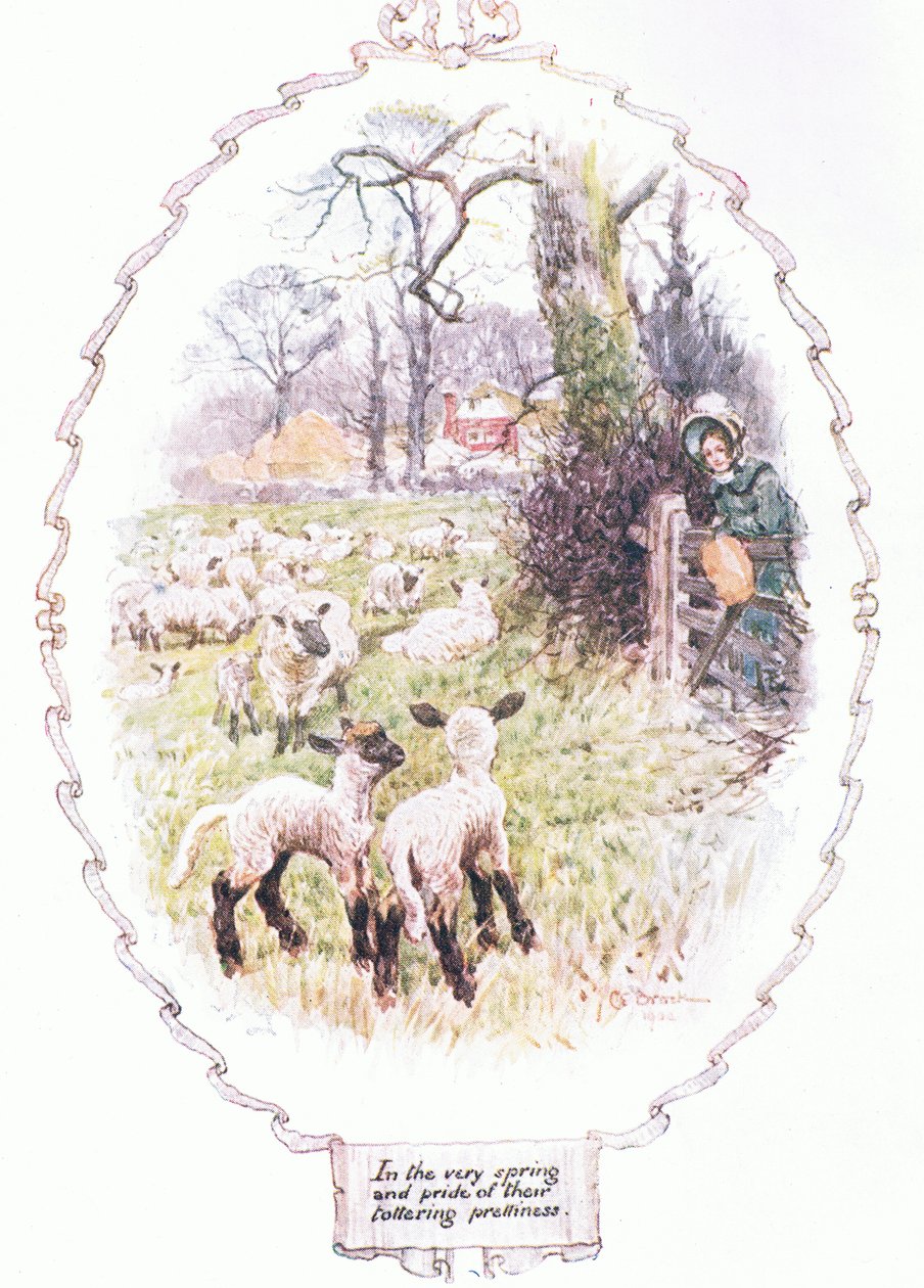 Na própria primavera de sua lindeza totalizante (cor litho) de Charles Edmund Brock