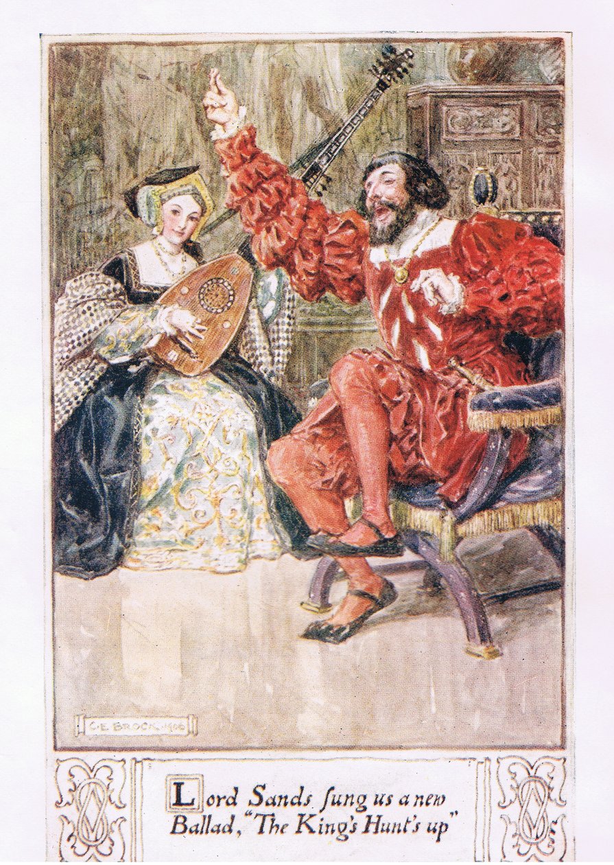 Lord Sands nos cantou uma nova balada, The King&39;s Hunt&39;s Up de Charles Edmund Brock