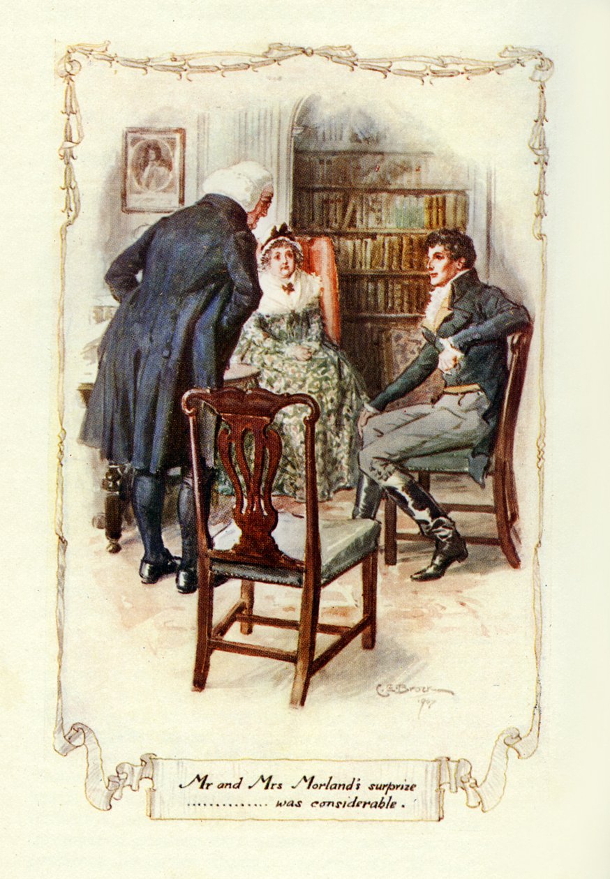 Sr. e Sra. Morlands surpresa ...... foi considerável, 1907 (ilustração) de Charles Edmund Brock