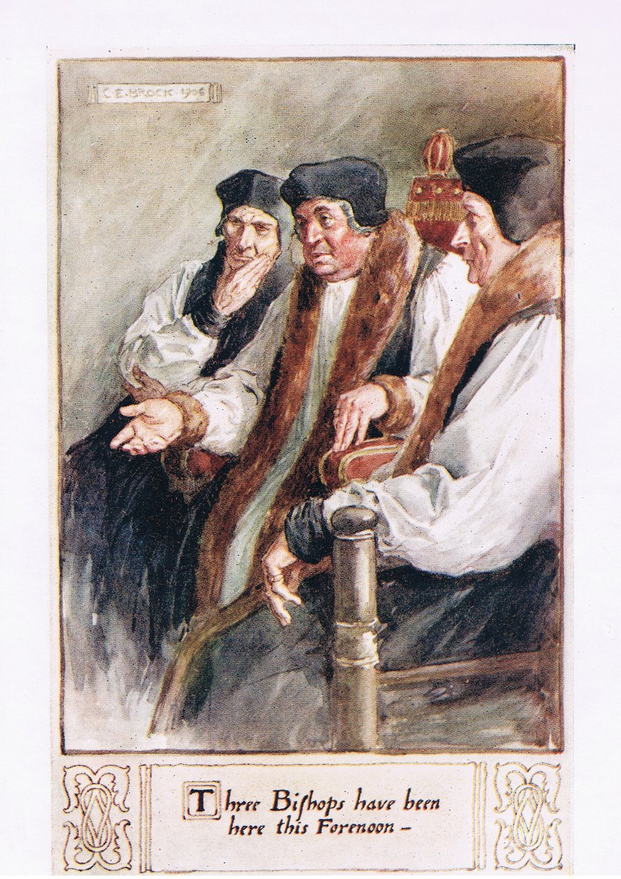 Três bispos estiveram aqui esta manhã de Charles Edmund Brock