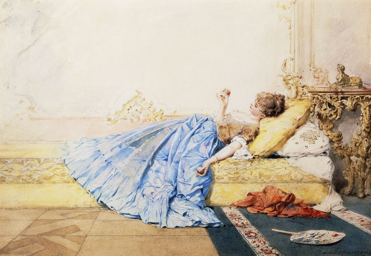 Um momento pensativo, de Charles Edouard de Beaumont