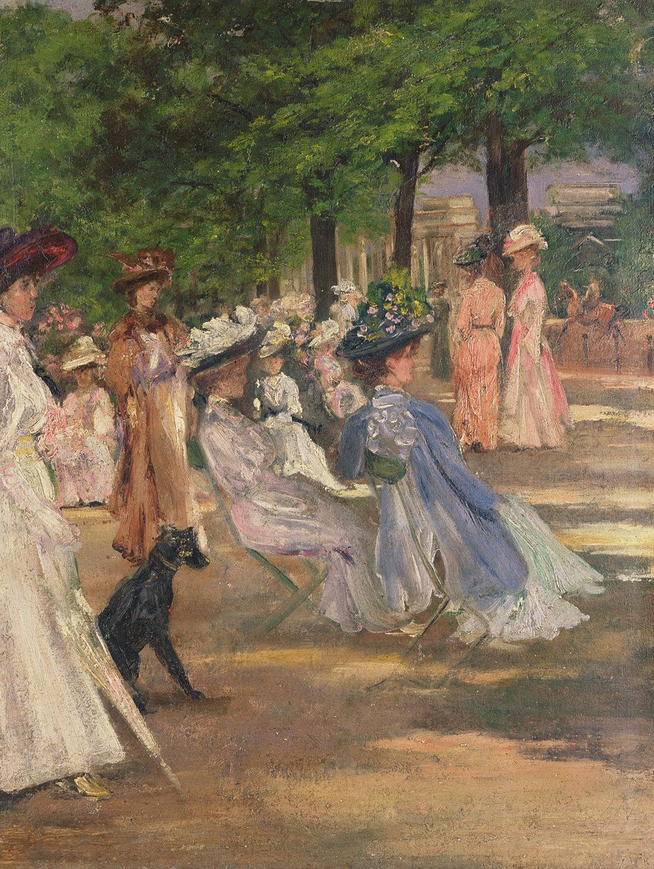 Figuras no Hyde Park (petróleo) de Charles Edward Conder