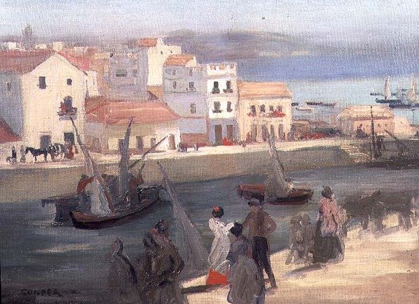 Quayside de Charles Edward Conder