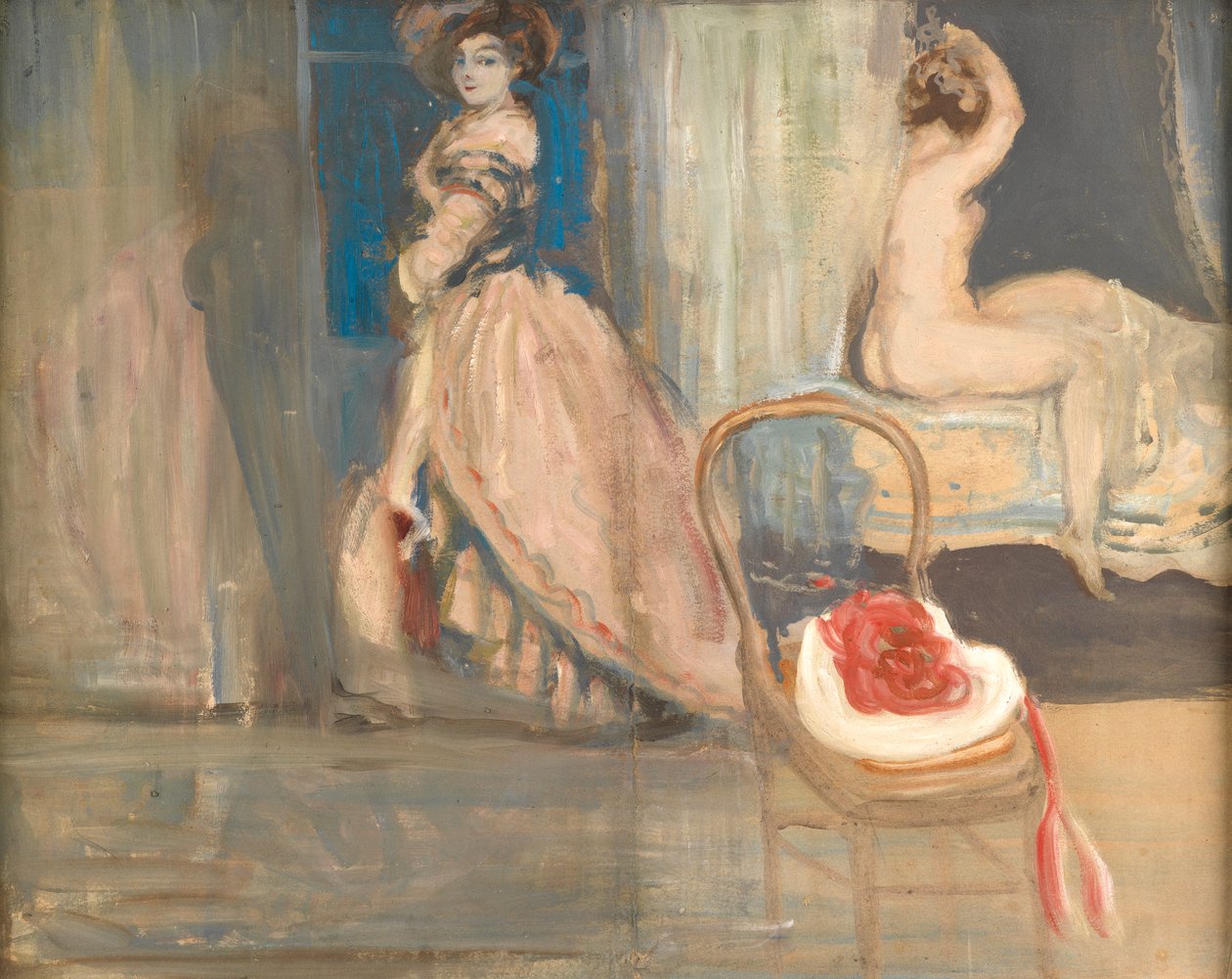 O chapéu vermelho e branco de Charles Edward Conder