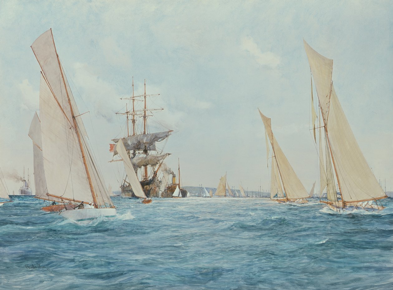 Uma corrida de iates de Charles Edward Dixon