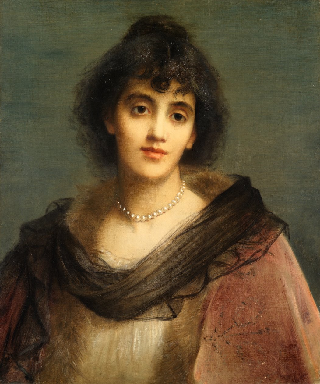 Sra. Pat Campbell como a segunda Sra. Tanqueray (óleo sobre tela) de Charles Edward Halle