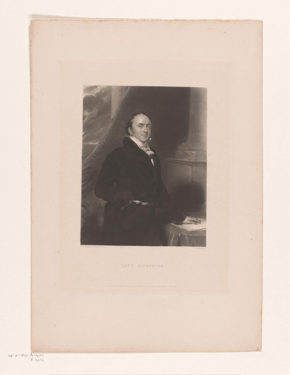 Portret de Alexander Baring Lord Ashburton (título no objeto) de Charles Edward Wagstaff