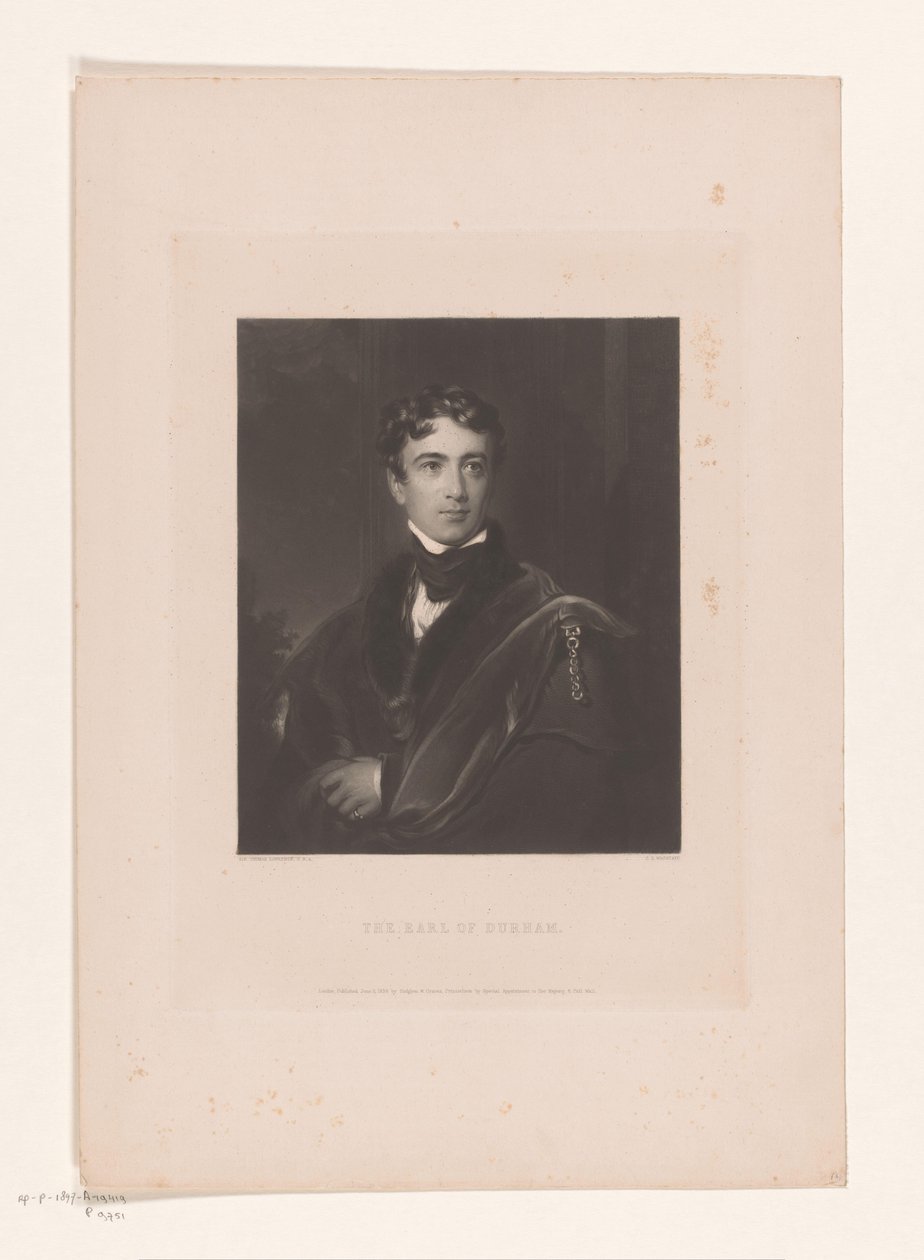 Portret van John George Lambton
O Conde de Durham (título sobre o objecto) de Charles Edward Wagstaff