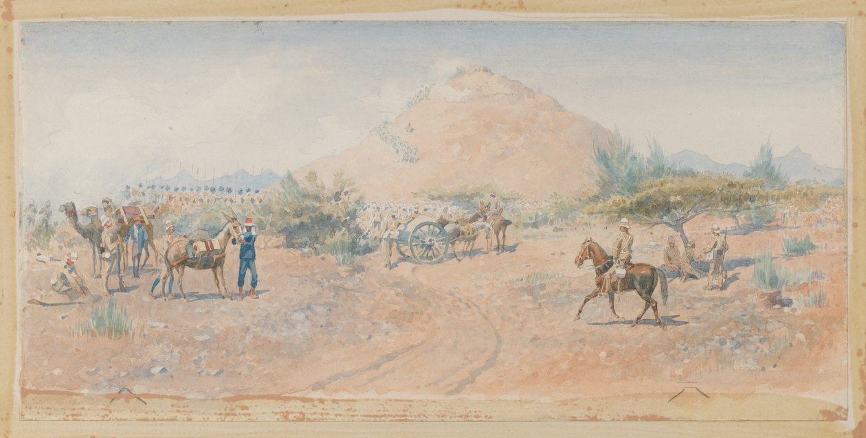  A luta em Hasheen, 1885 , 1885 de Charles Edwin Fripp