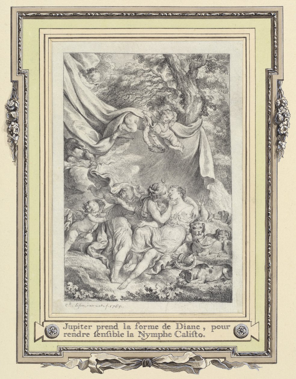 Júpiter e Calisto de Charles Eisen