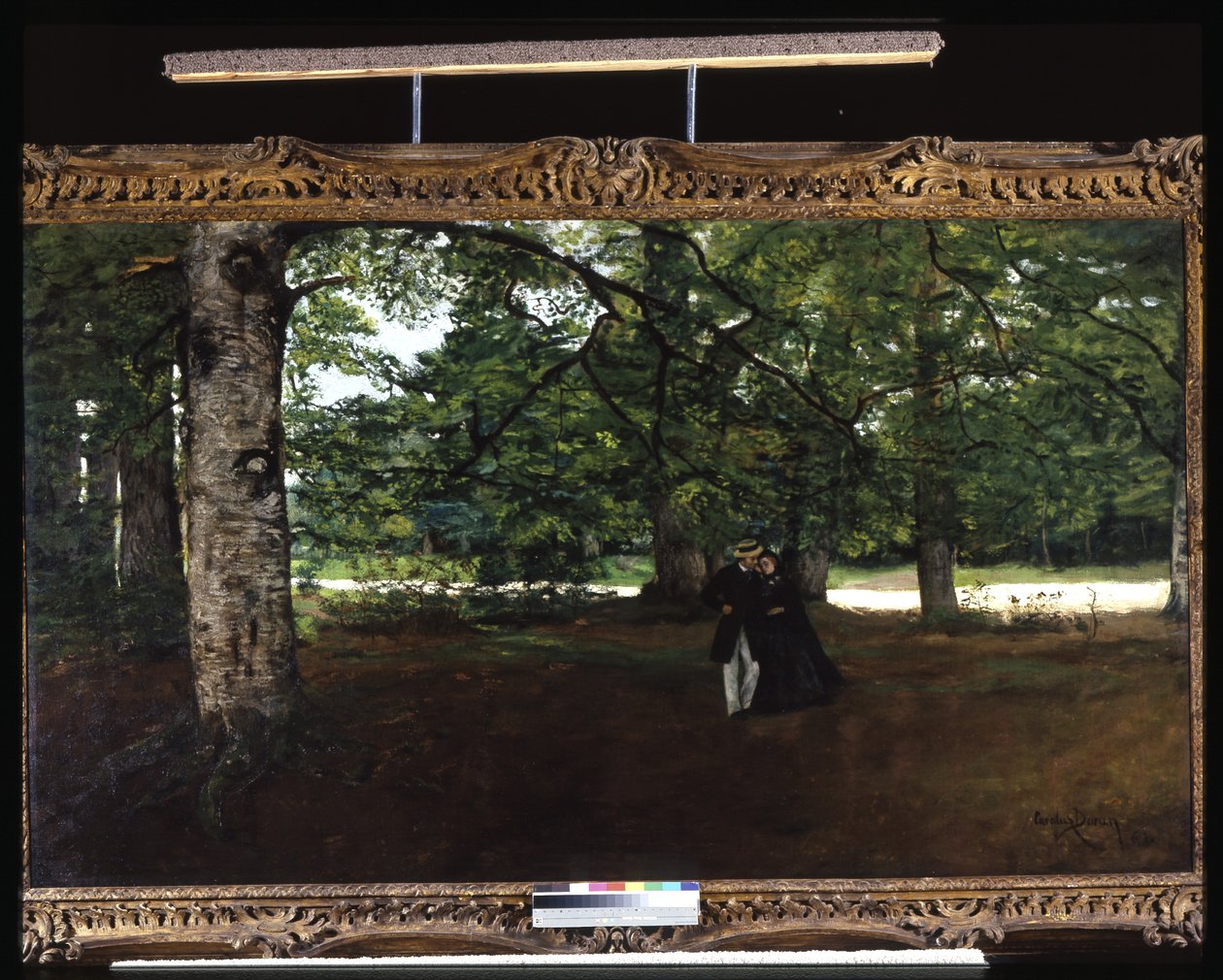 Promenade In The Woods (óleo sobre tela) de Charles Emile Auguste Carolus-Duran