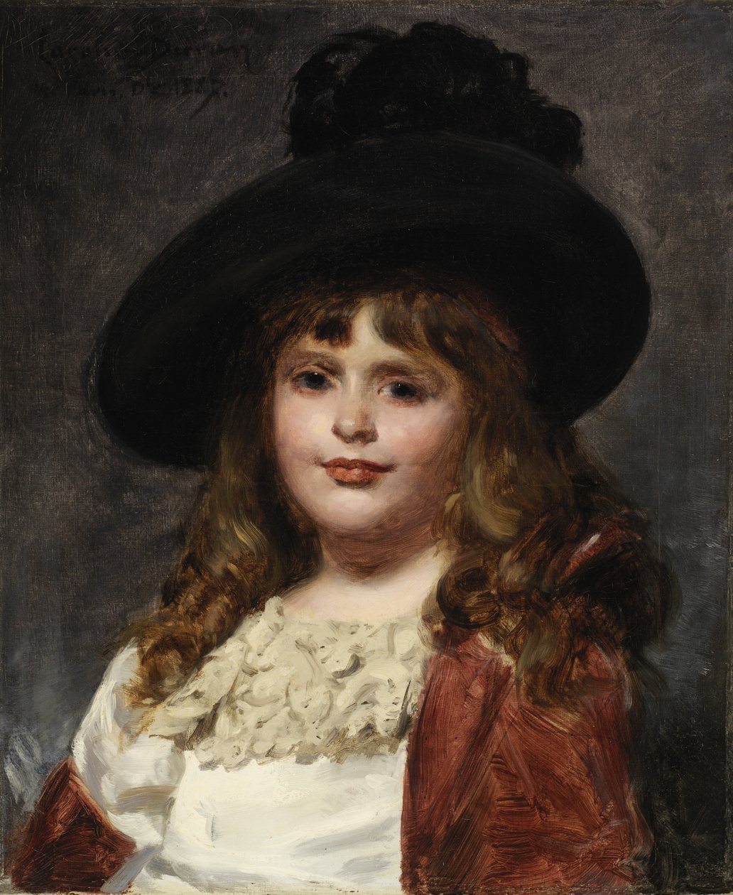 Laura aos sete, 1887. de Charles Emile Auguste Carolus Duran