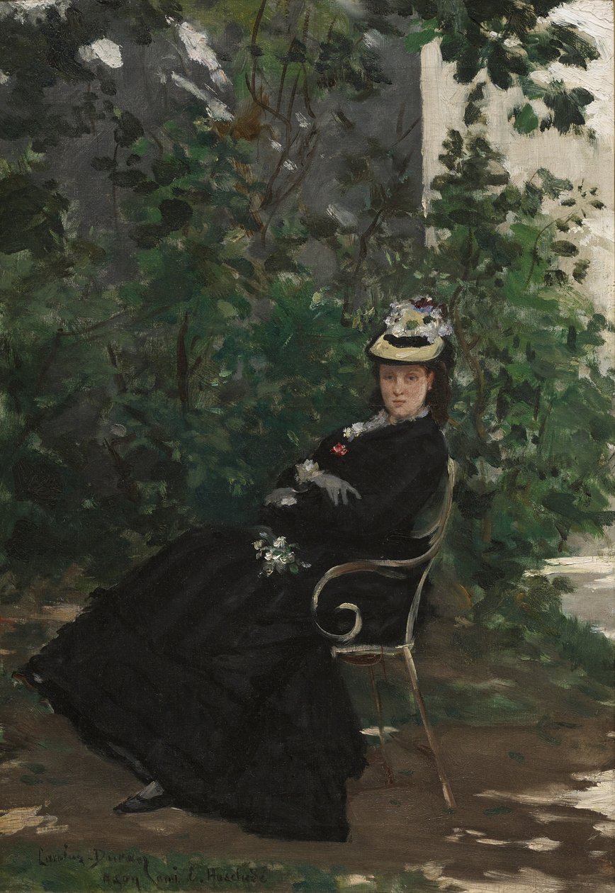 Retrato da Madame Alice Hoschede, c.1872-78 de Charles Emile Auguste Carolus Duran
