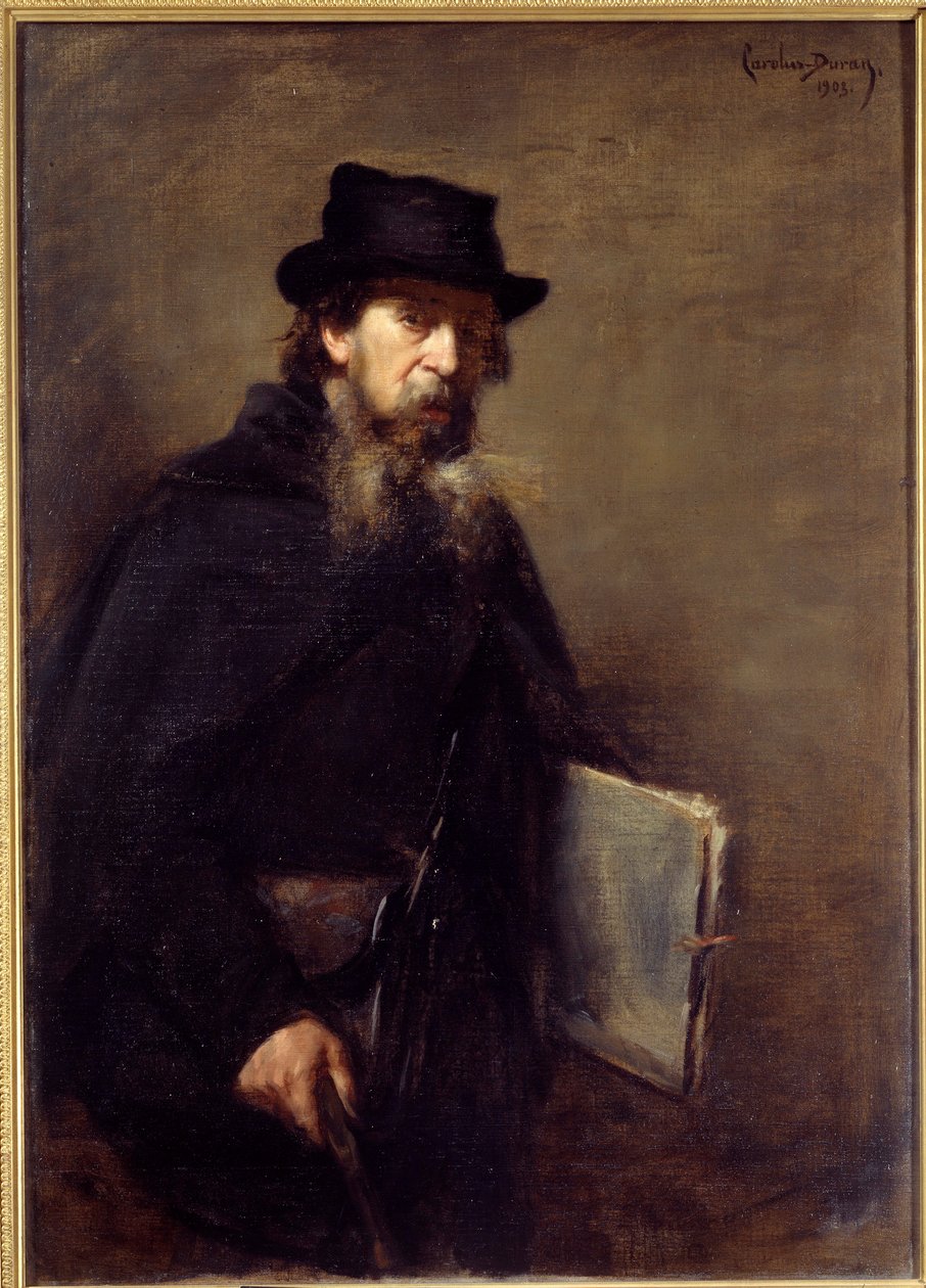 A velha litógrafa Pintura de Emile Auguste Carolus Duran (Carolus-Duran de Charles Emile Auguste Carolus Duran
