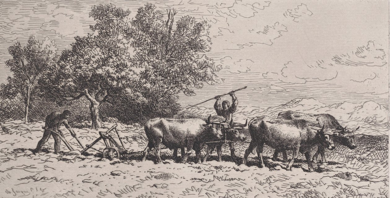 Equipe de bois, 1868. de Charles Emile Jacque