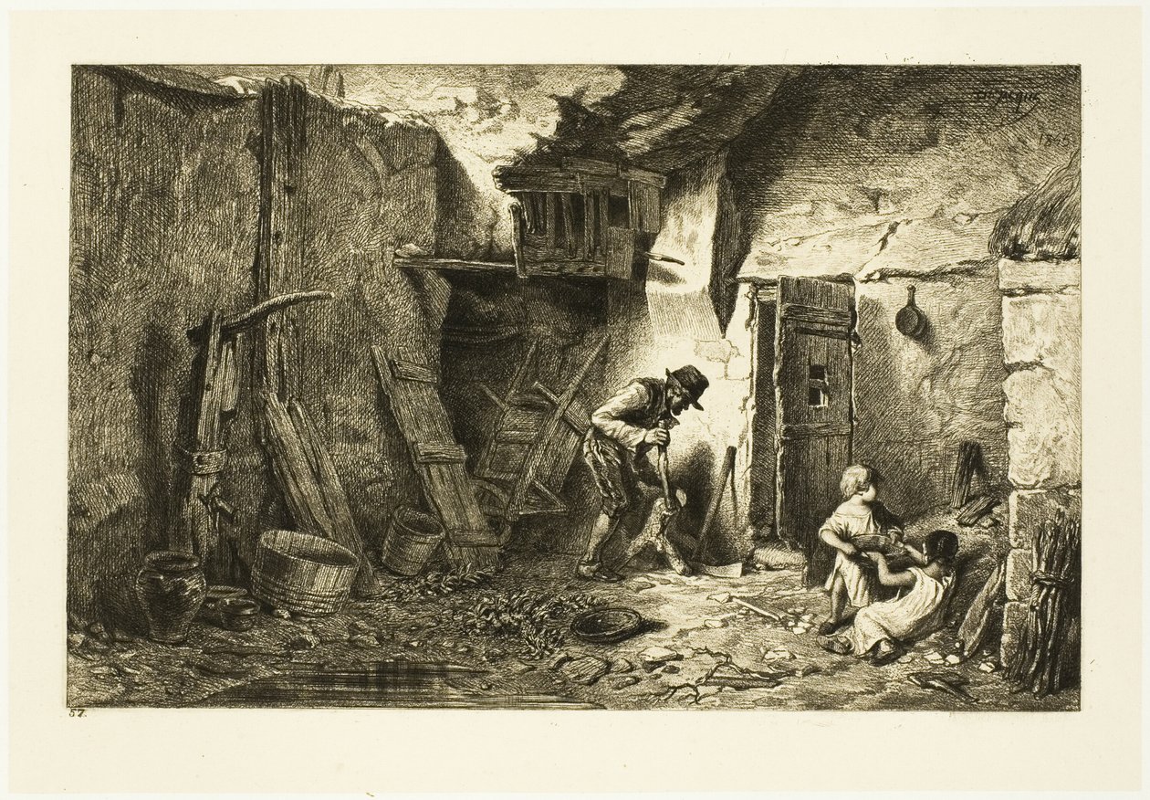 Pátio de Charles Emile Jacque