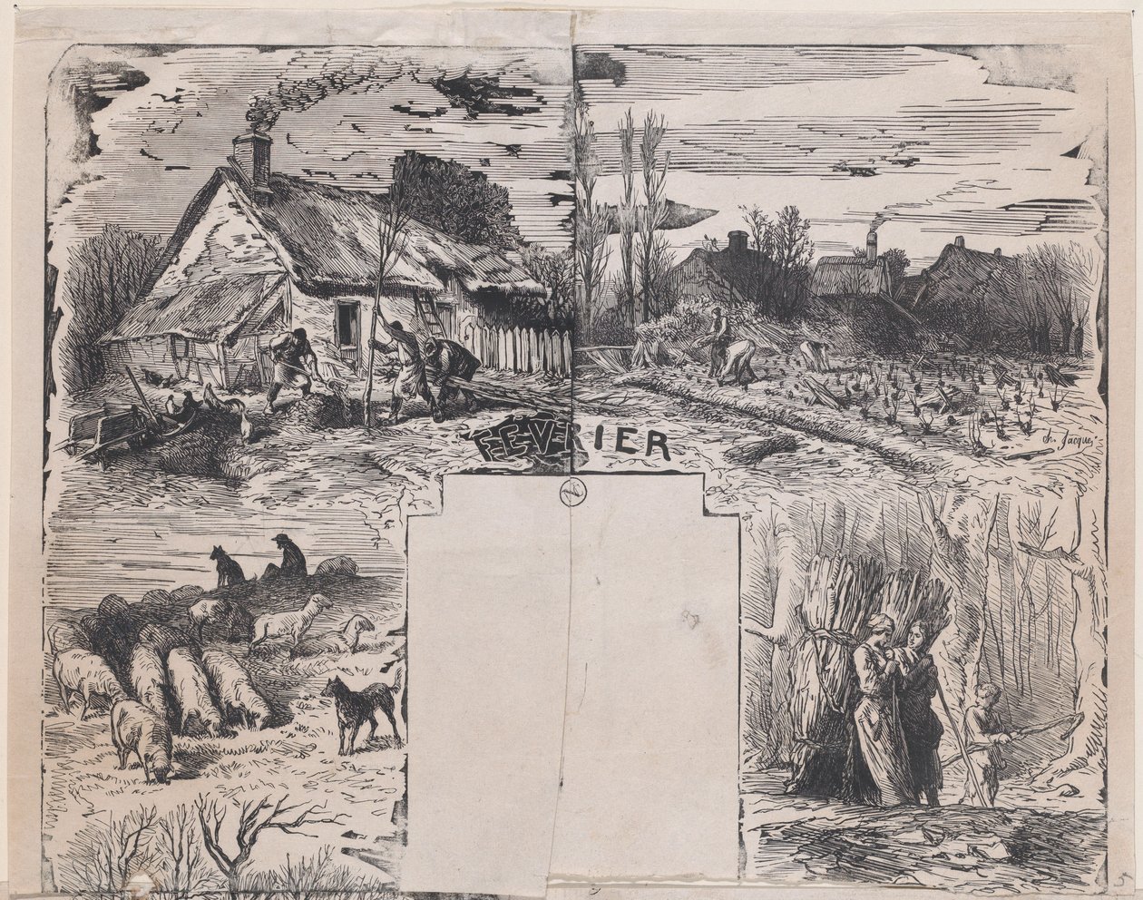 Floresta. de Charles Emile Jacque