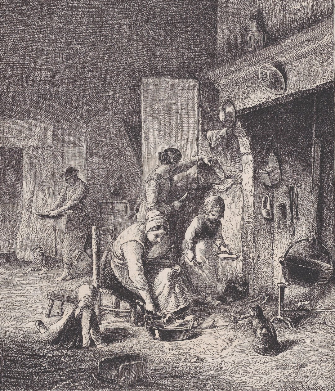 Gruel, de Le Magasin Pittoresque, ca. 1852. de Charles Emile Jacque