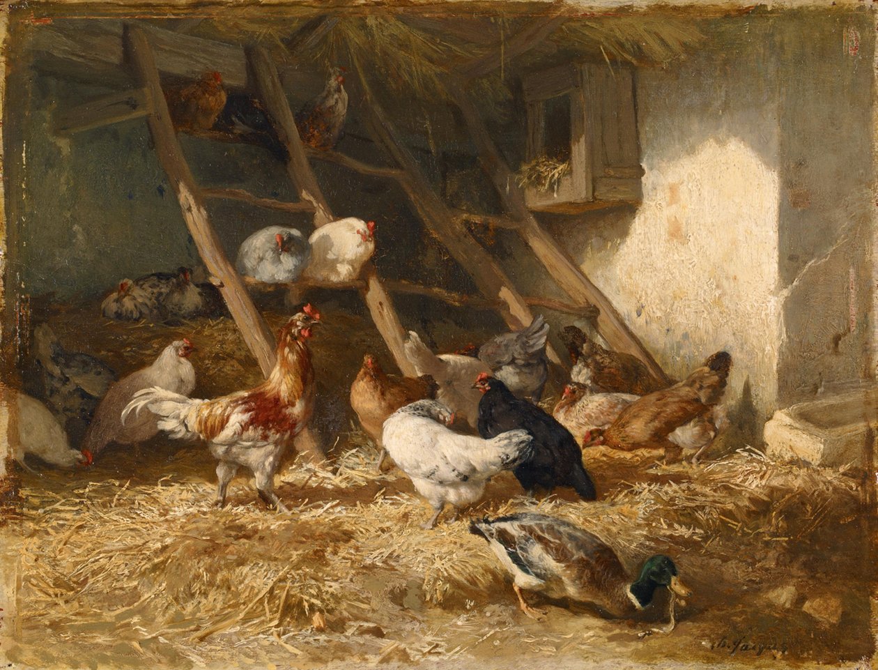 Galinhas de Charles Emile Jacque