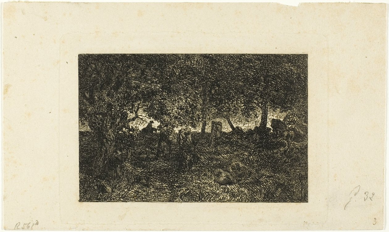Na floresta de Charles Emile Jacque