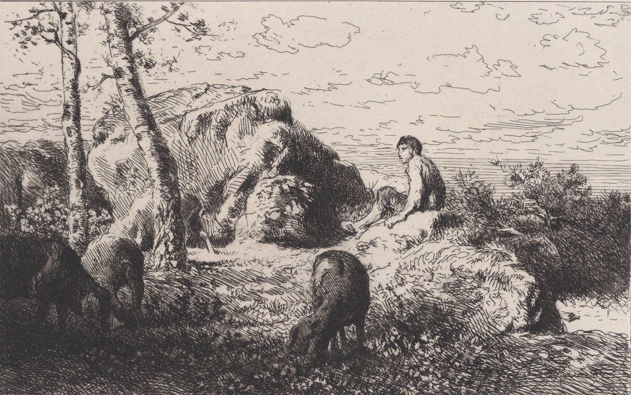 O Filho Pródigo, c. 1868. de Charles Emile Jacque