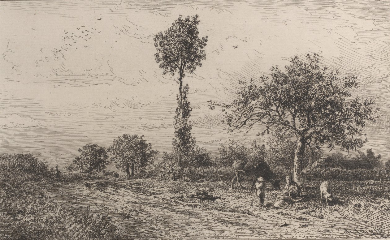 Paisagem, 1864. de Charles Emile Jacque