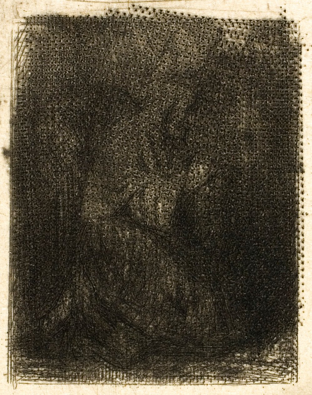 Monge em oração de Charles Emile Jacque