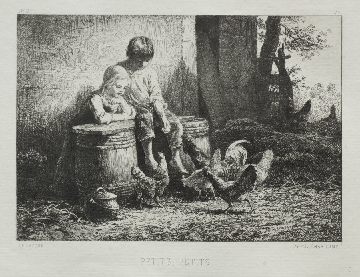 Pequeno pequeno de Charles Emile Jacque