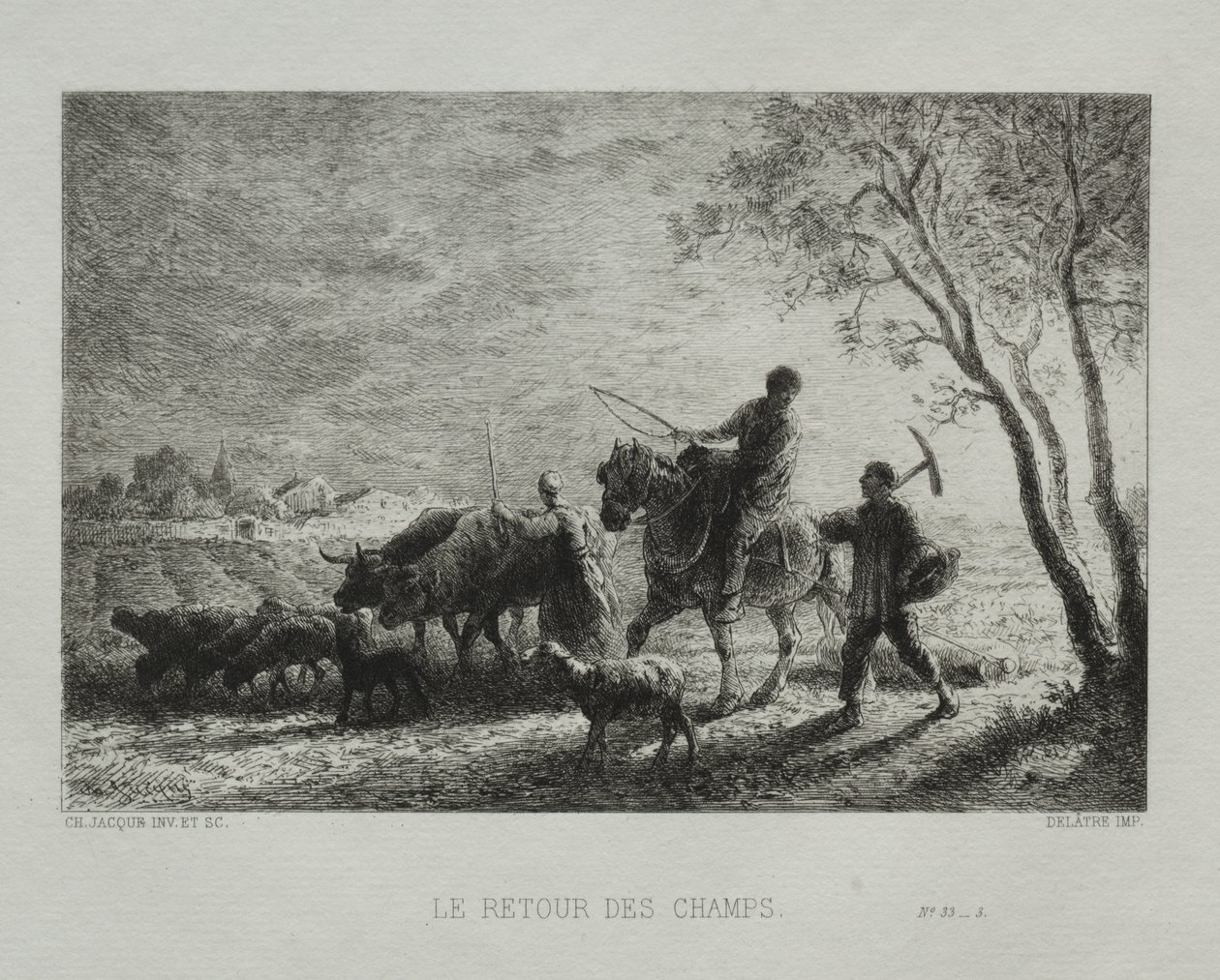 Retorno dos Campos de Charles Emile Jacque
