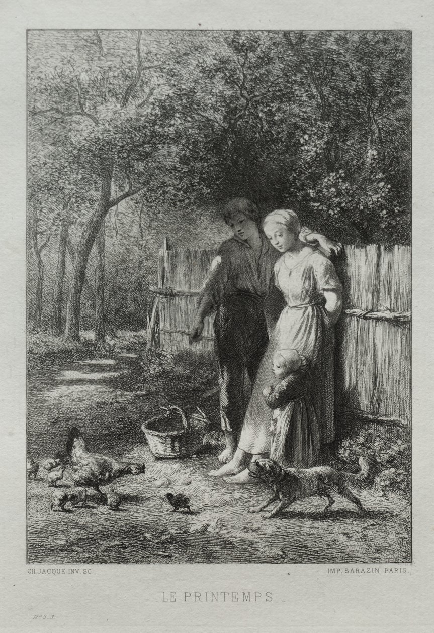 Primavera de Charles Emile Jacque