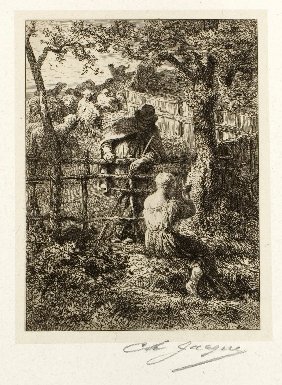 Verão de Charles Emile Jacque