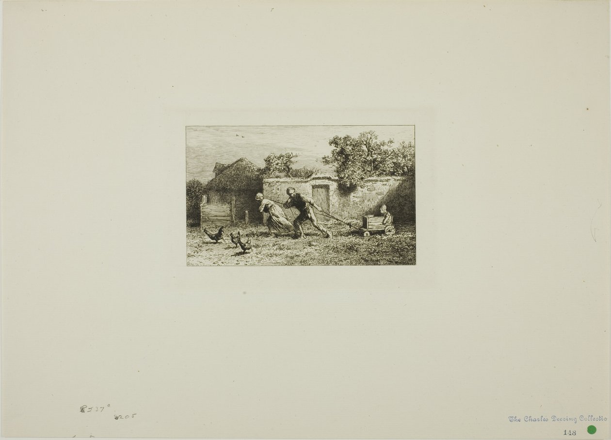 A carruagem de Charles Emile Jacque