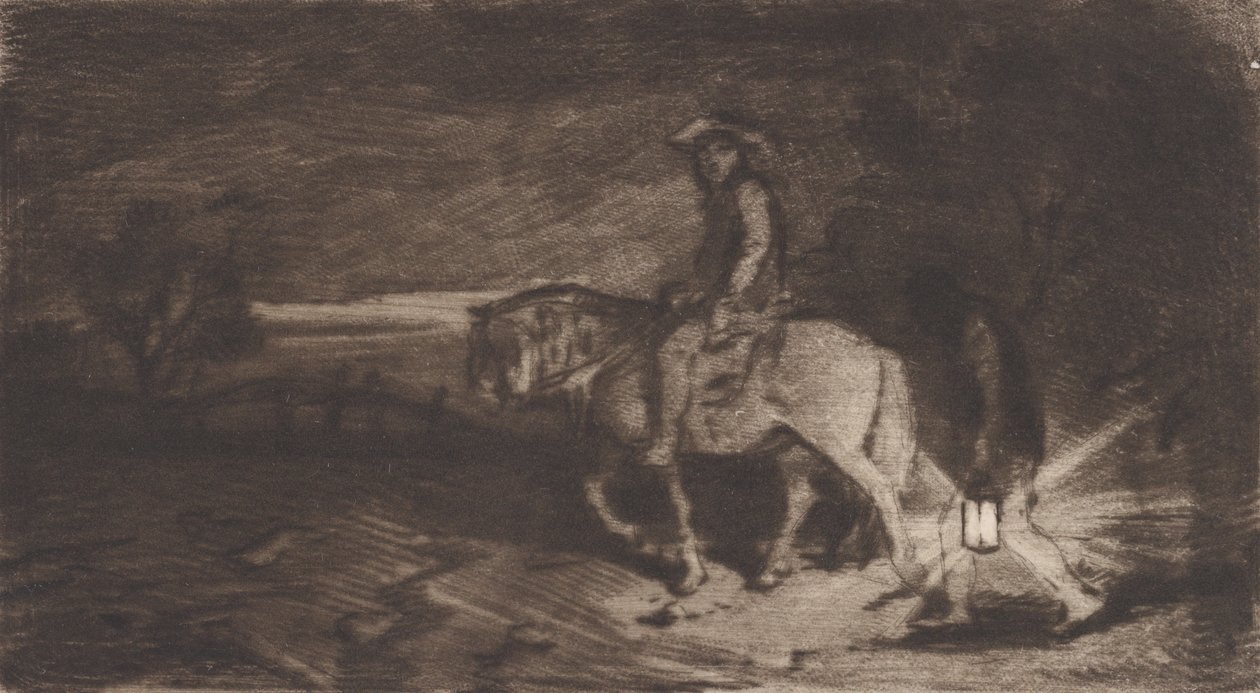 O Cavaleiro, 1848. de Charles Emile Jacque