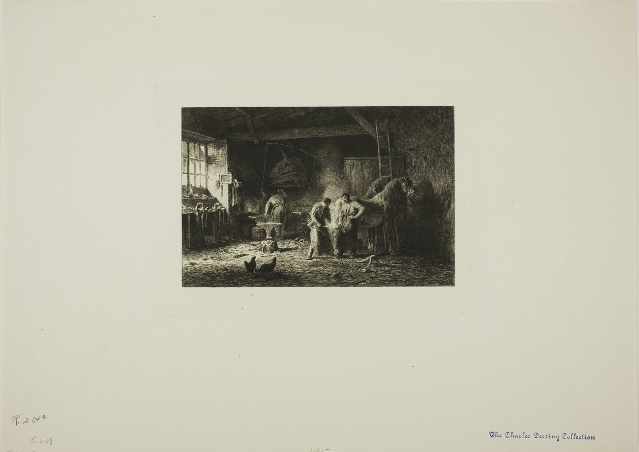 A loja do ferrador de Charles Emile Jacque