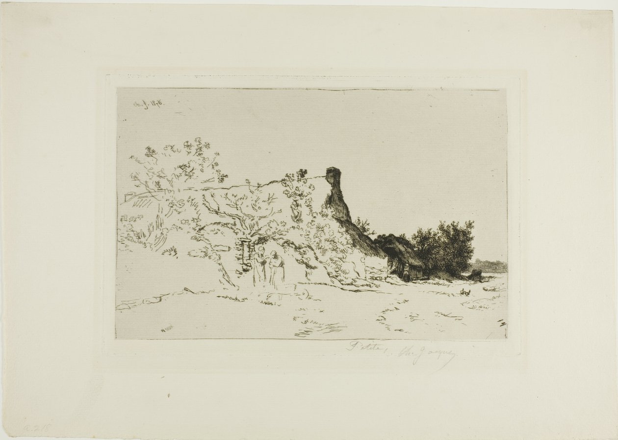 A grande casa de palha, Kercassier de Charles Emile Jacque
