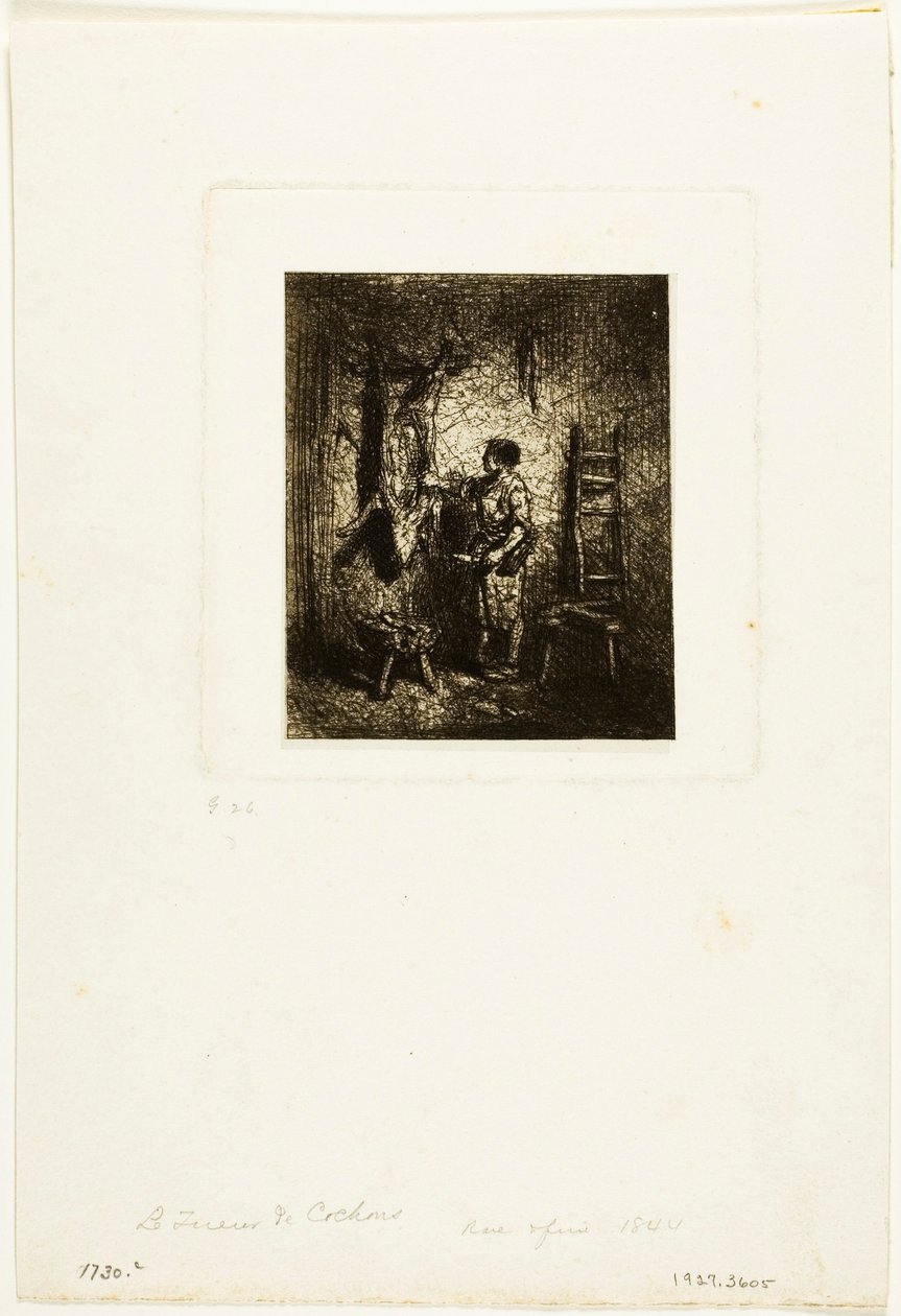 O Açougueiro de Porcos de Charles Emile Jacque