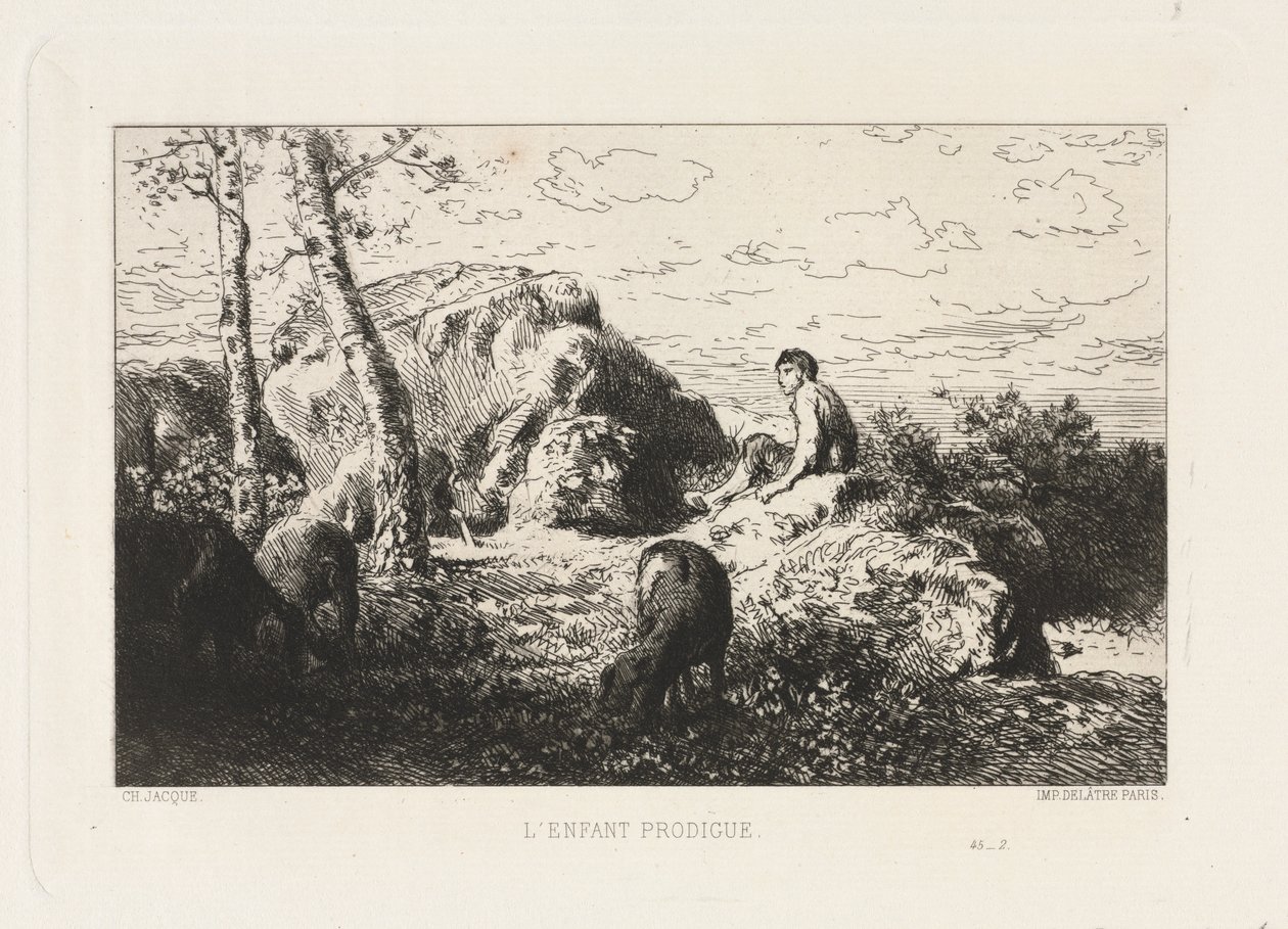 O filho pródigo de Charles Emile Jacque
