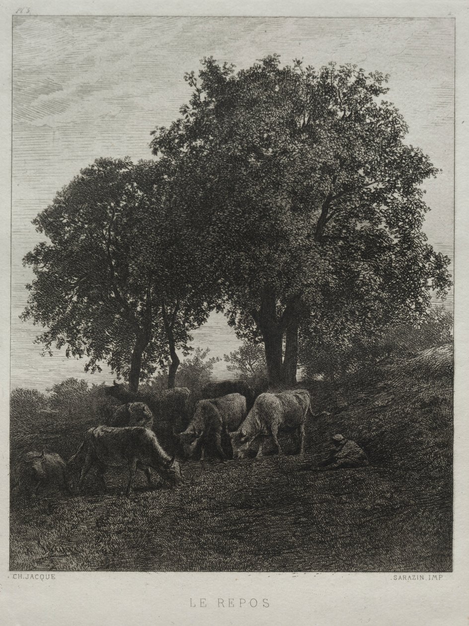 O repouso. de Charles Emile Jacque
