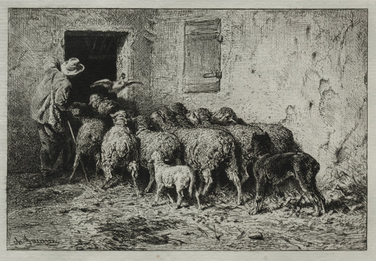 O Retorno, 1864. de Charles Emile Jacque
