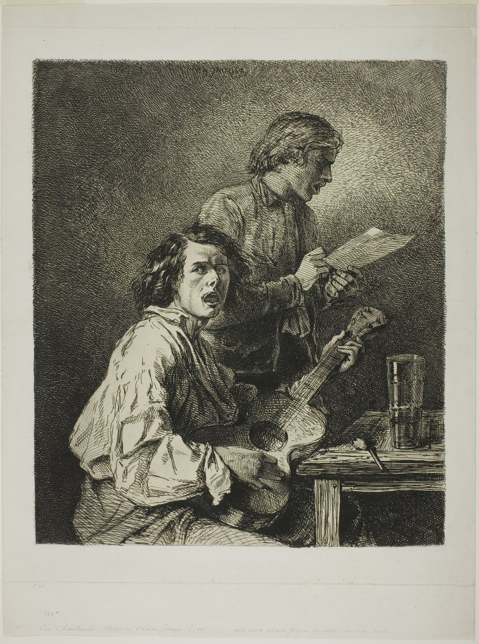 Os cantores de Charles Emile Jacque