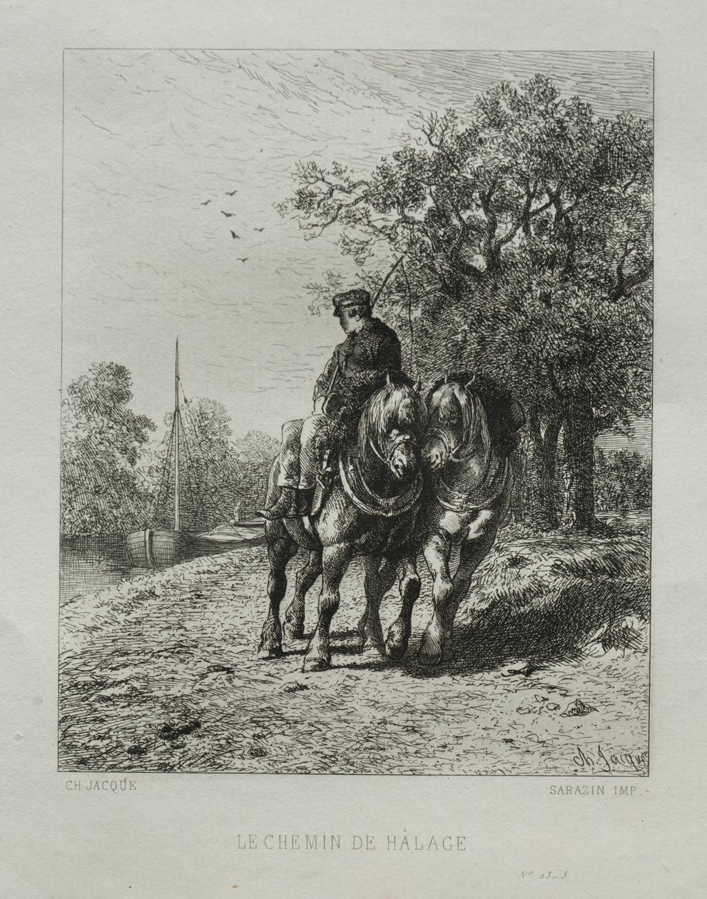 O Caminho do Reboque de Charles Emile Jacque