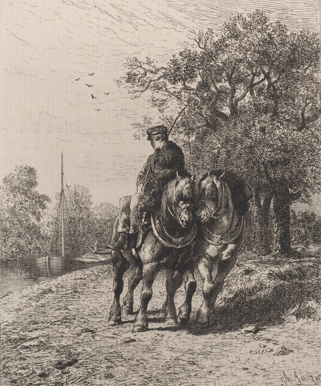 Trilho, 1864. de Charles Emile Jacque